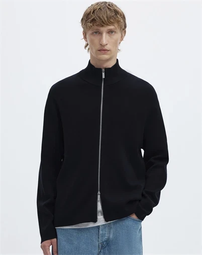 Selected - SLHTeller Relaxed Zip Cardigan - Sky Captain